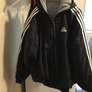 Adidas Reversible Hooded Performance Jacket
